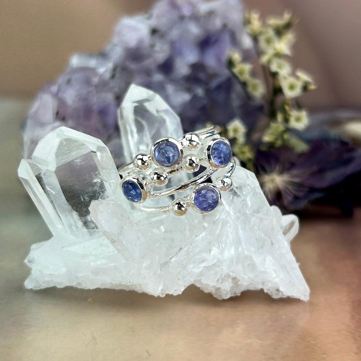 Contemporary Tanzanite Ring
