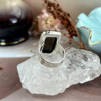 Small Size Battered Silver Ring