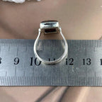 Sterling Silver Tiger Iron Ring