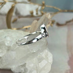 Women's Large Size Rose Quartz Ring