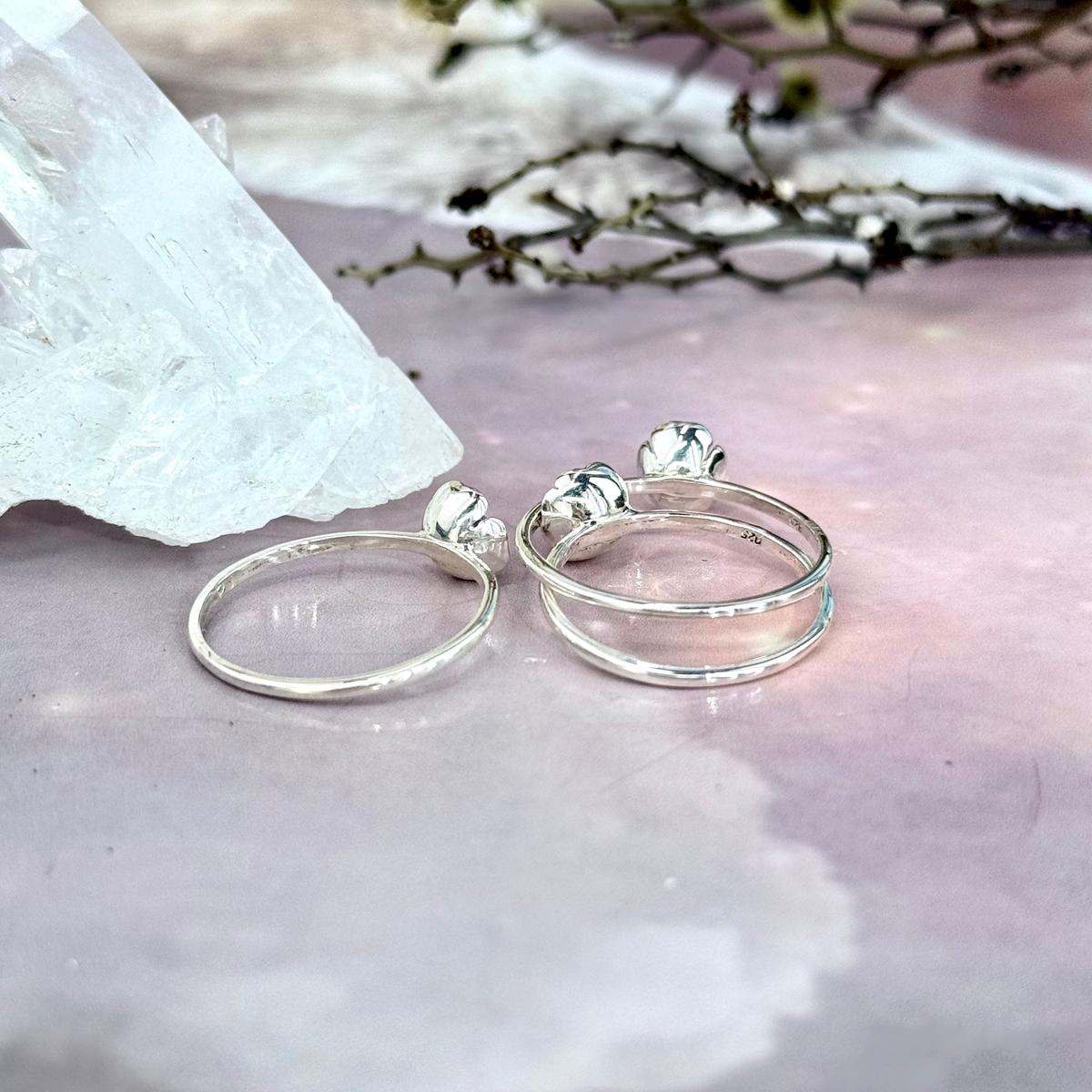 Sterling Silver Flower Ring