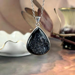 Unique Black Crystal Pendant