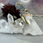 Green Kyanite Gold And Silver Ring