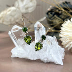 Green Semi-Precious Gemstone Earrings