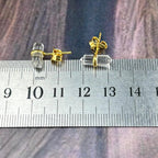 Clear Quartz Gold Earrings