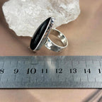 Black Tourmaline Women's Ring