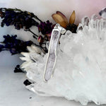 Kunzite Raw Crystal Bar Pendant