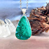 Malachite Chrysocolla Large Teardrop Pendant