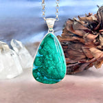 Malachite Chrysocolla Large Teardrop Pendant