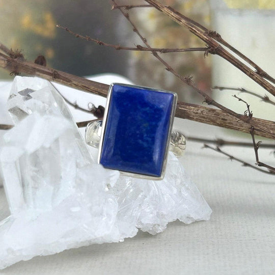 Lapis Lazuli Rectangle Ring