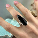 Gothic Black Stone Ring