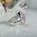 Oval Pink Emerald Ring