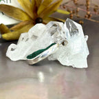 Green Crystal Druzy Pendant