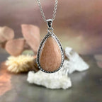 Peach Colour Crystal Jewellery