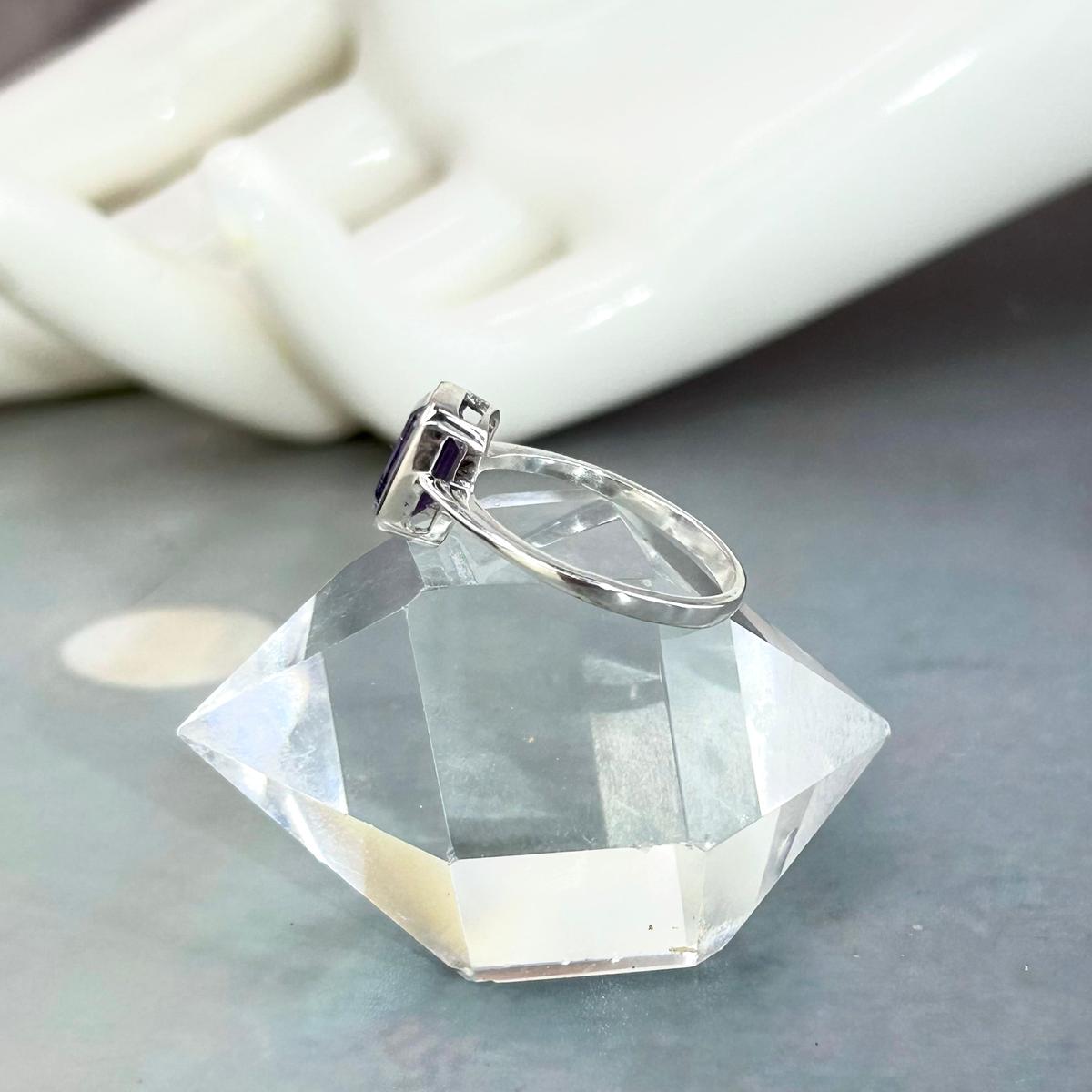 Assorted Gemstone Emerald Cut Ring