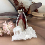 Pink And White Crystal Pendant