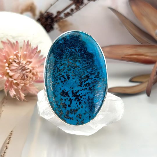 Chrysocolla Oval Large Ring