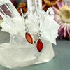 Carnelian Marquise Cut Earrings