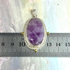 Purple Crystal Silver Pendant