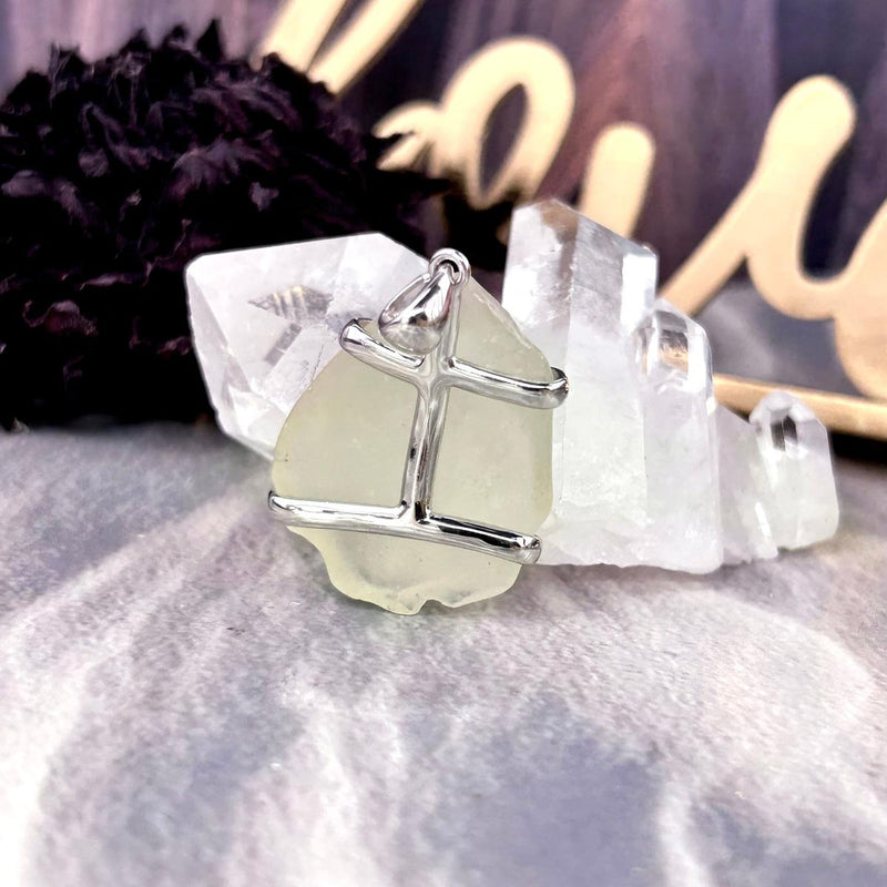 Libyan Desert Glass Freeform Pendants