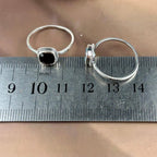 Gemstone Square Cut Ring