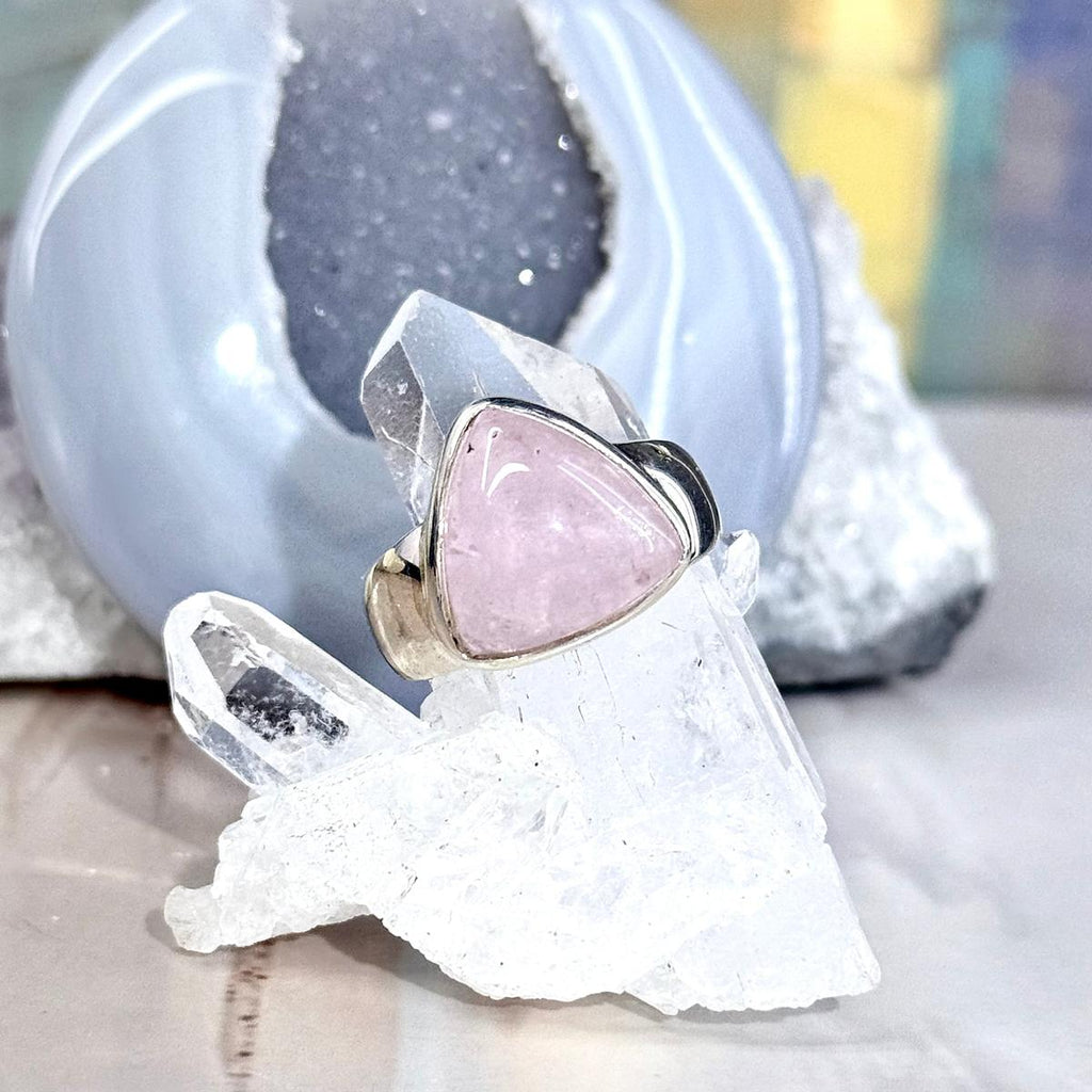 Morganite Crystal Ring