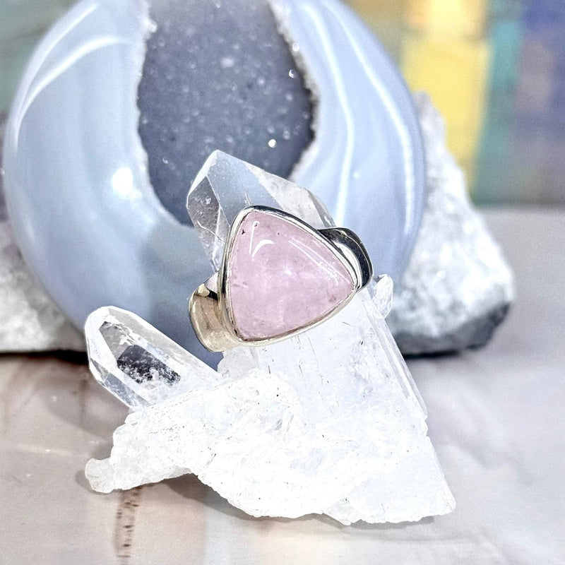 Morganite Crystal Ring