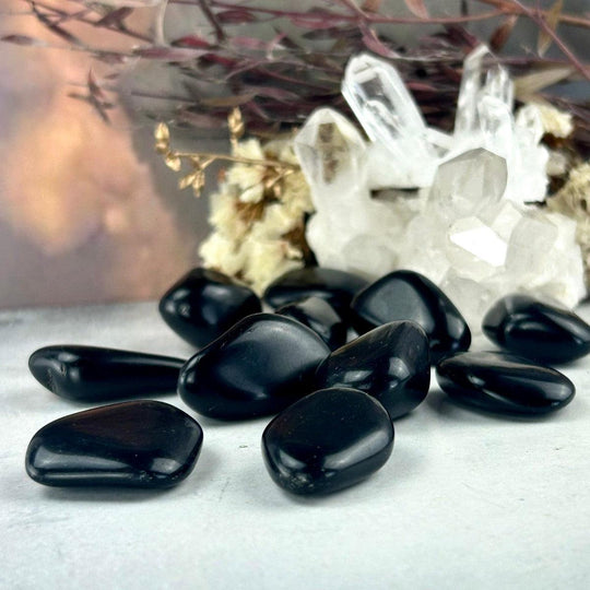 Black Obsidian Tumbled Stones
