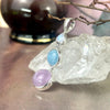 Multi Stone Sterling Silver Pendant