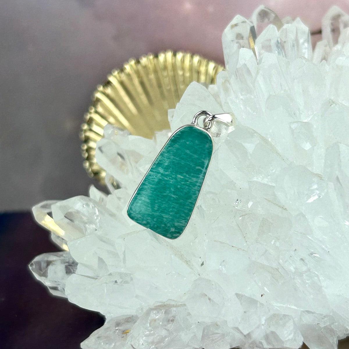 Amazonite Bar Pendant
