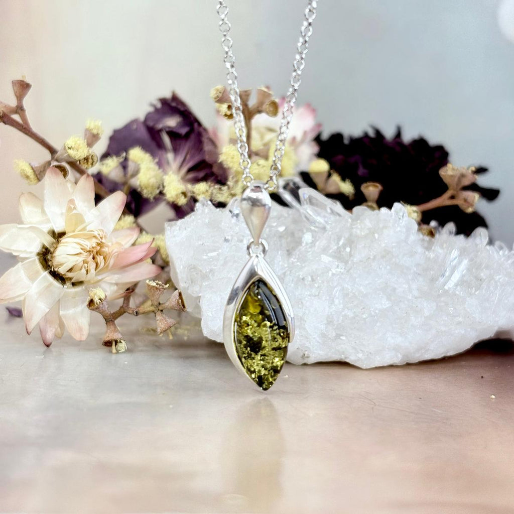 Delicate Baltic Amber Pendant