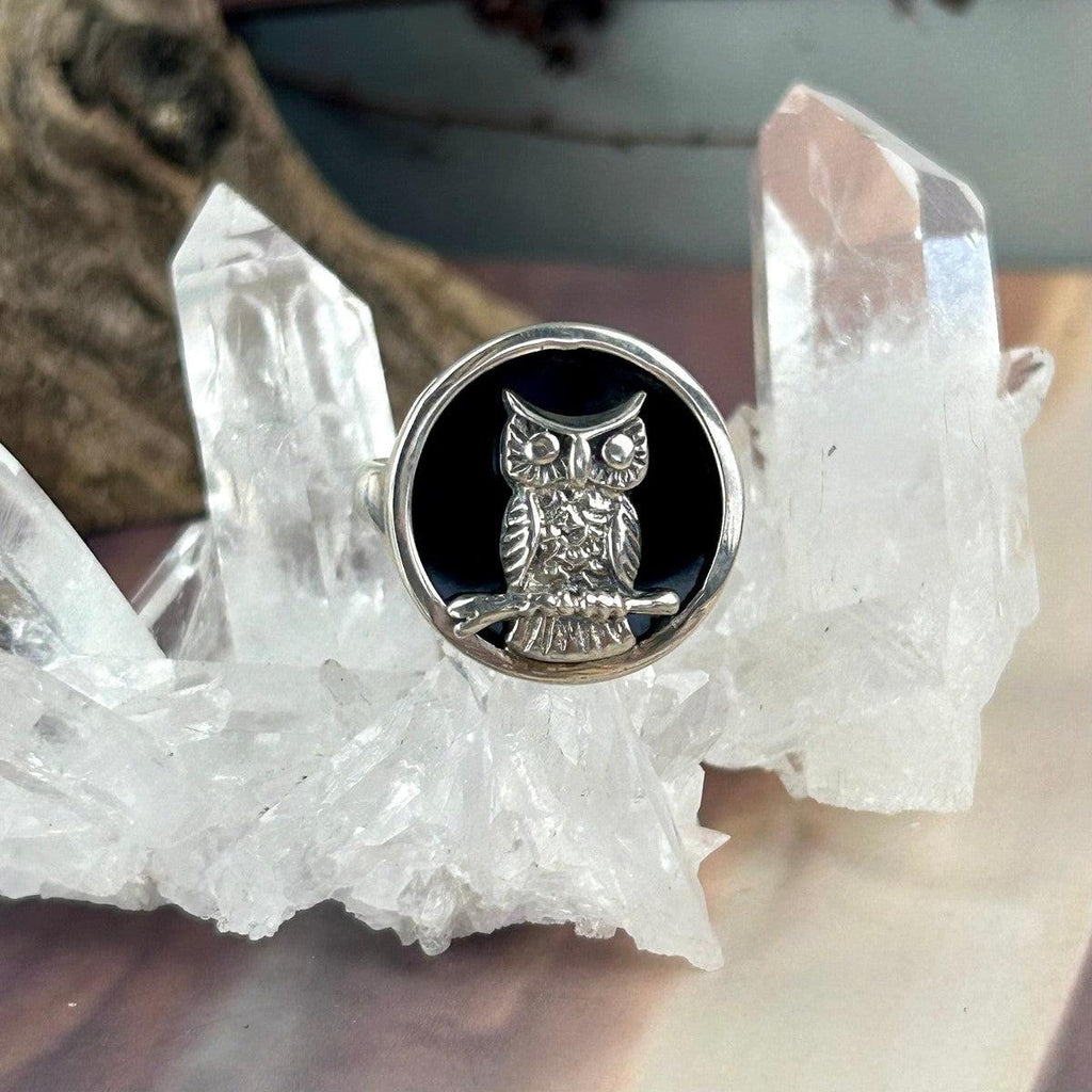Sterling Silver Owl Ring