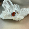 Red Crystal Silver Pendant