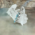 925 Silver Blue Topaz Pendant