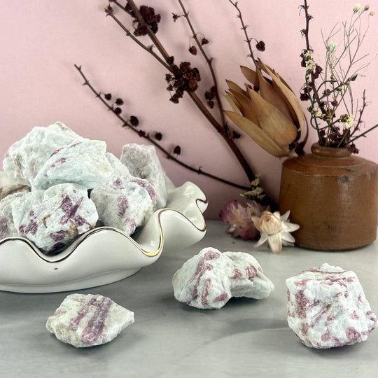 Pink Tourmaline Raw Pieces