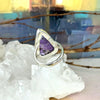 Vibrant Purple Crystal Ring