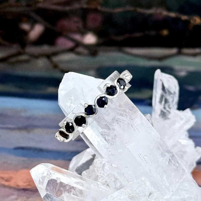 Blue Sapphire Silver Ring