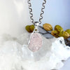 Morganite Freeform Raw Pendant