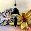 Black Onyx Geometric Shape Pendant