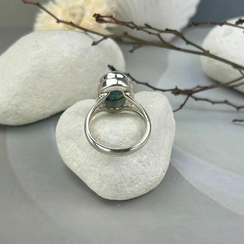 Blue And Green Larimar Ring