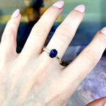 Blue Sapphire Silver Ring