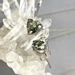 Green Amethyst Stud Earrings