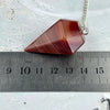 Carnelian Diamond Shaped Pendulum