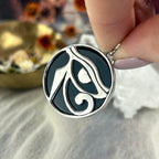 Black Onyx Eye Of Horus Pendant