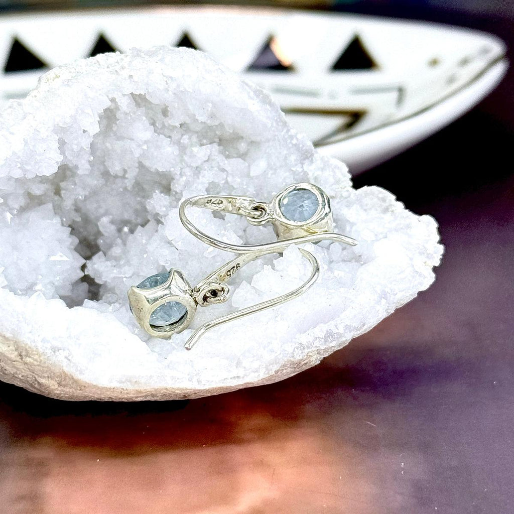 Dainty Aquamarine Earrings