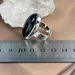 Large Black Tourmaline Ring