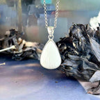 White Scolecite Crystal Pendant