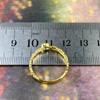 Floral Motif Gemstone Ring
