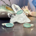 Chalcedony Crystal Sterling Silver Ring