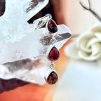 Pink Tourmaline Triple Drop Pendant